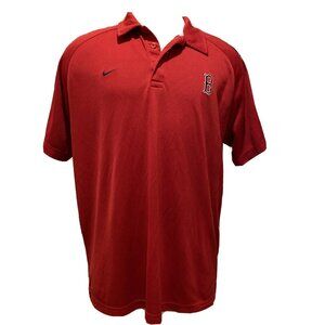 Nike Team MLB Elite Boston Red Sox Dri-Fit Polo Shirt Mens Size XXL Gym Red